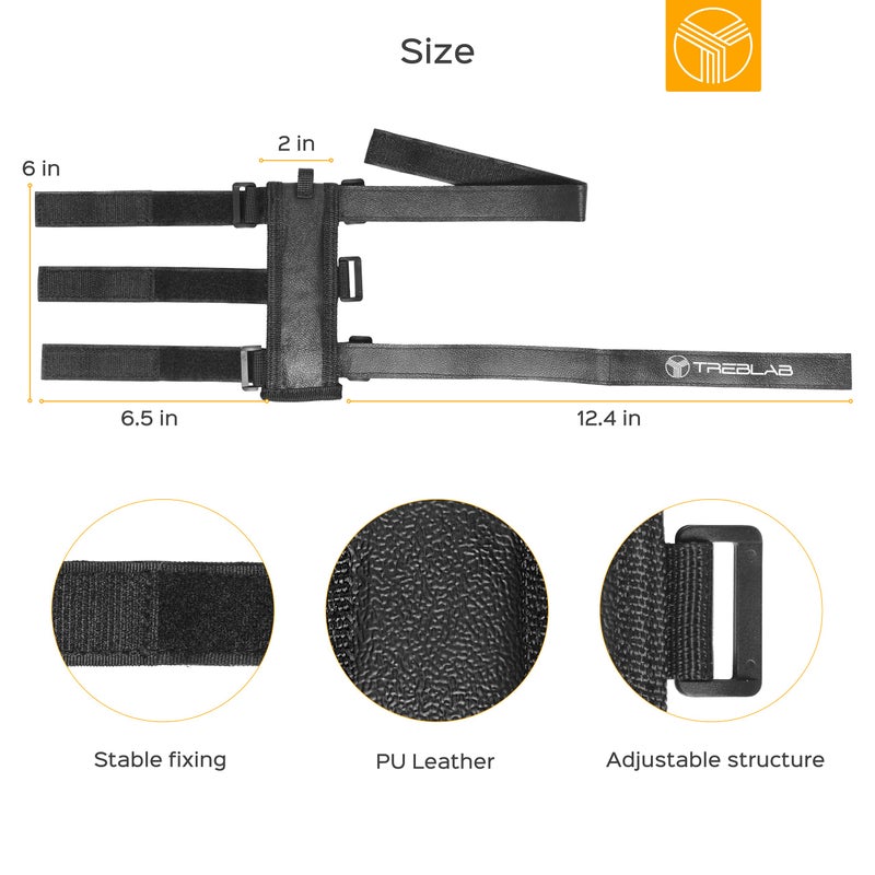 TREBLAB Bluetooth Speaker Mount - Universal Speaker Mount for Bike, Golf Cart Railing - Adjustable Strap Holder Compatible with Most Portable Speakers - Image 5